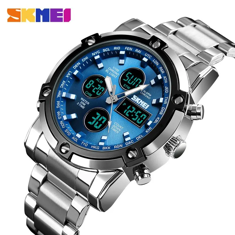Skmei 1389 3 Time Back Light D - Gold 6138 recension och pris